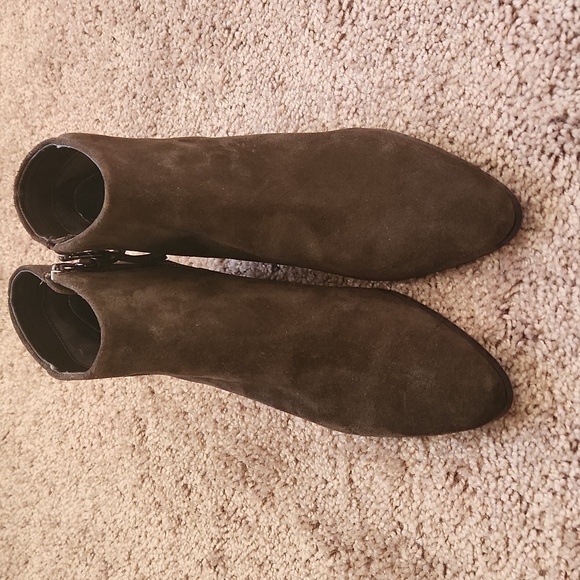 Banana Republic Brown Suede Ankle Boots 7.5M - Picture 2 of 12